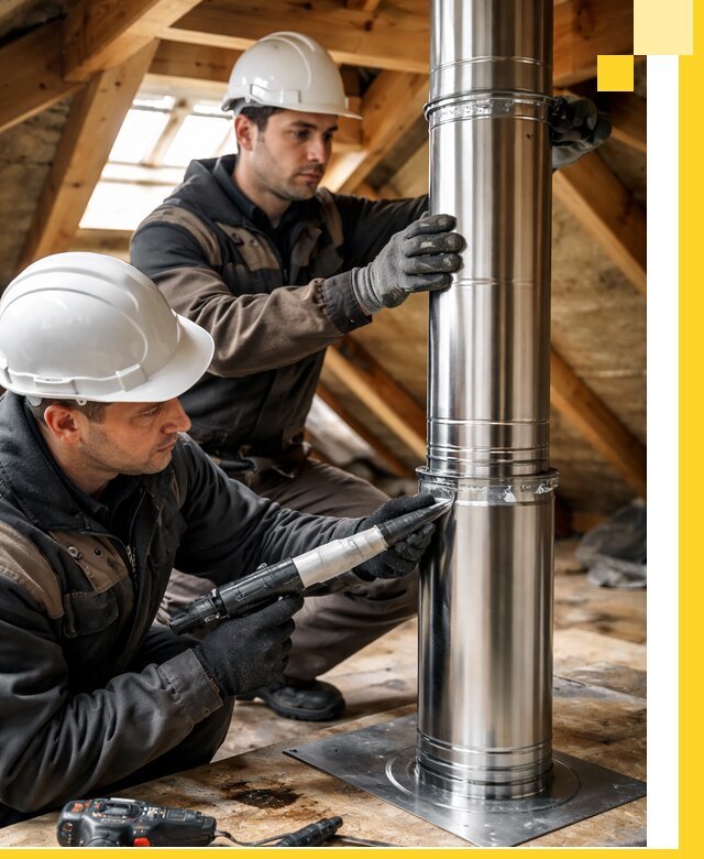 Монтаж дымоходов для каминов в Тулуне с гарантией качества