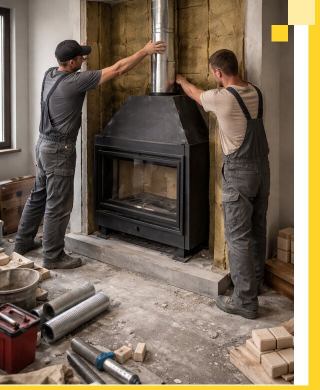 Изготовление и монтаж закрытых каминов в Тулуне под ключ
