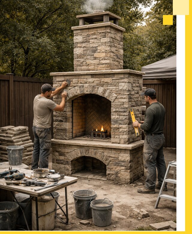 Проектирование и установка уличных каминов в Тулуне