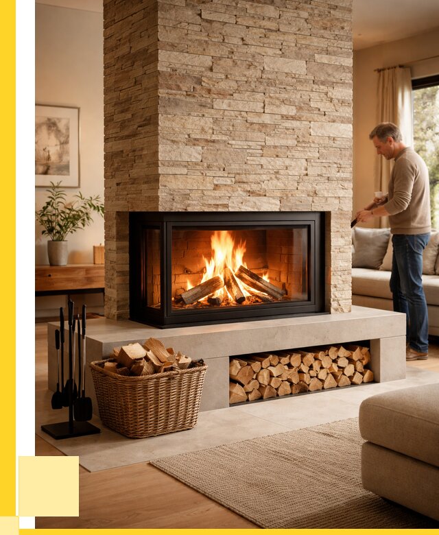 Дровяной камин под ключ в Тулуне от 215800 р. | ЭриданТлн