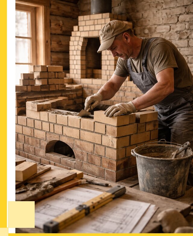 Кладка печей из кирпича в Тулуне цены от 32370 р. - ЭриданТлн