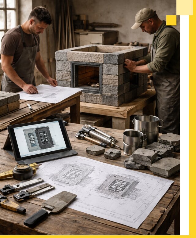 Разработка проектов печей с согласованием и монтажом в Тулуне