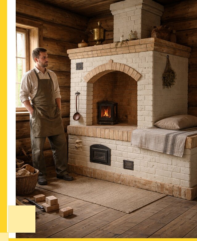 Русские печи с лежанкой под ключ в Тулуне от 161850 р. ЭриданТлн