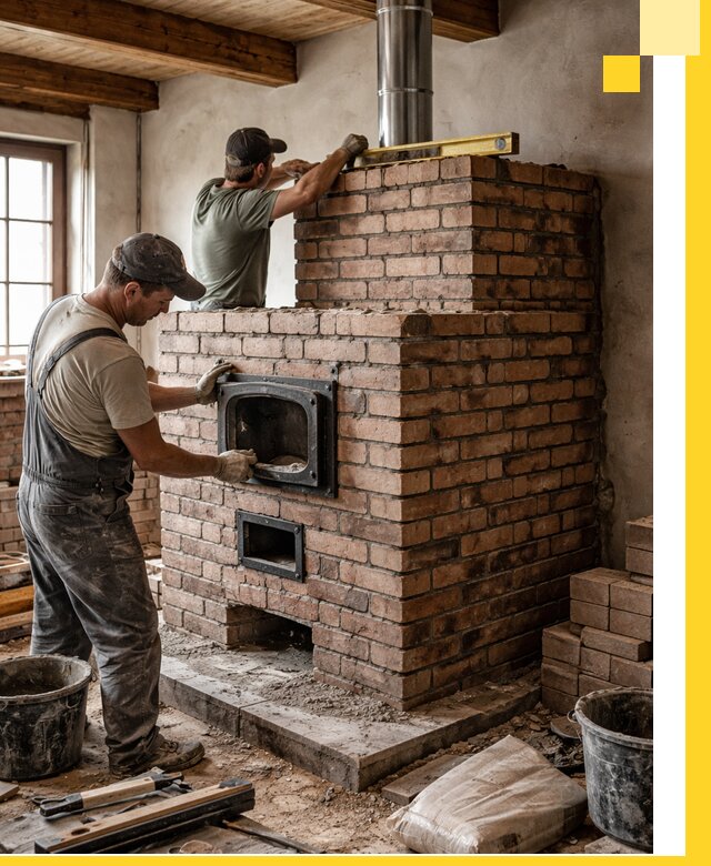 Печи для загородного дома под ключ в Тулуне — монтаж и сервис