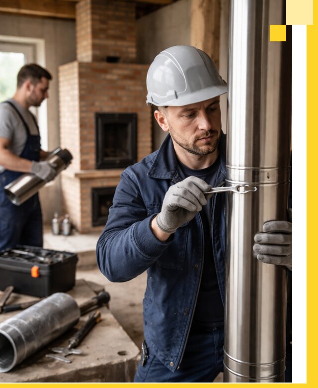 Профессиональный монтаж дымоходов для печей в Тулуне