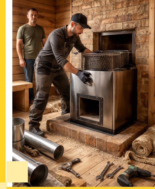 Монтаж банных печей под ключ в Тулуне от 19422 р., ЭриданТлн