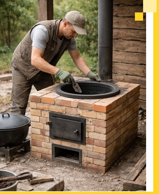 Изготовление и установка печей для казана в Тулуне под ключ