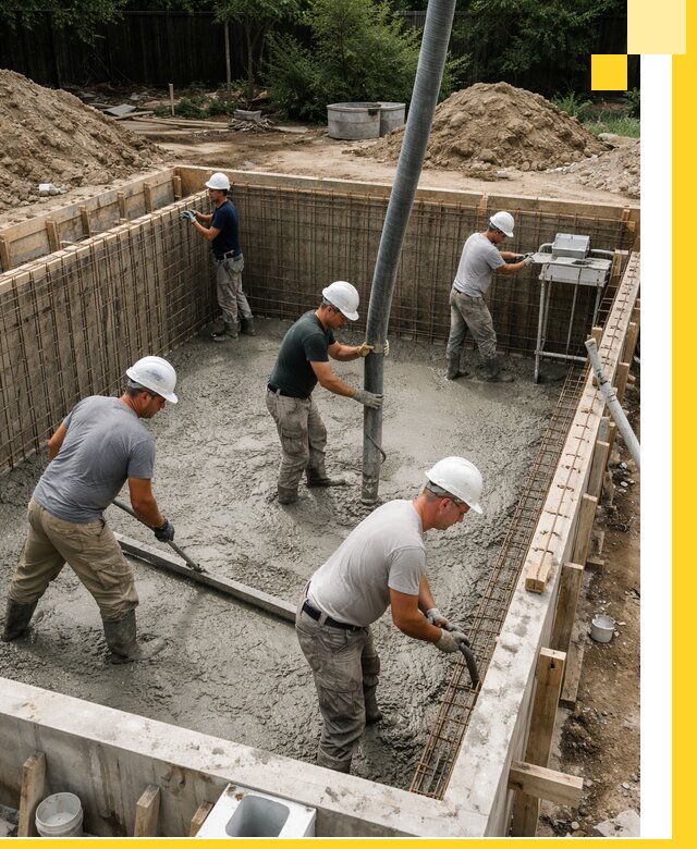 Строительство бетонных бассейнов под ключ в Тулуне