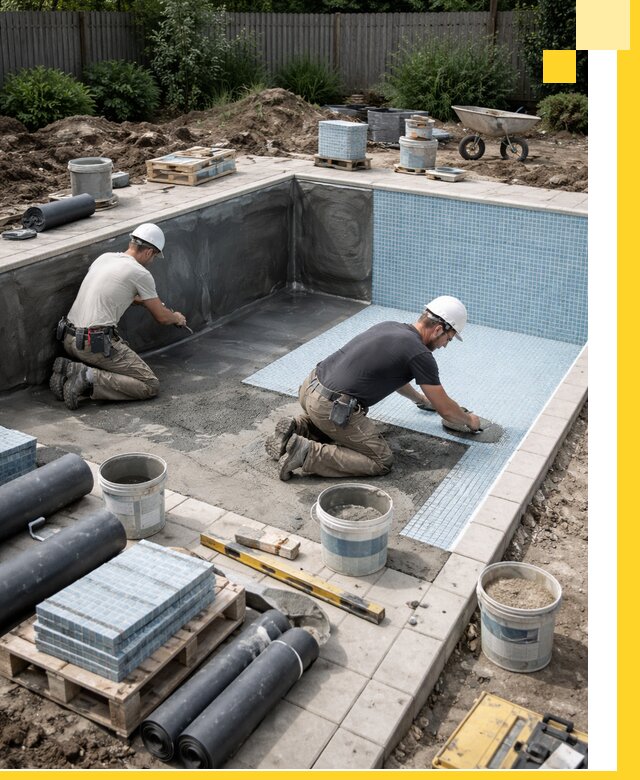 Проектирование и строительство стационарных бассейнов в Тулуне