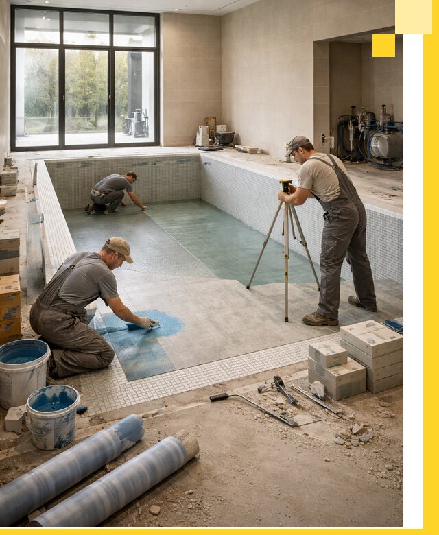 Проект и строительство закрытых бассейнов в Тулуне под ключ