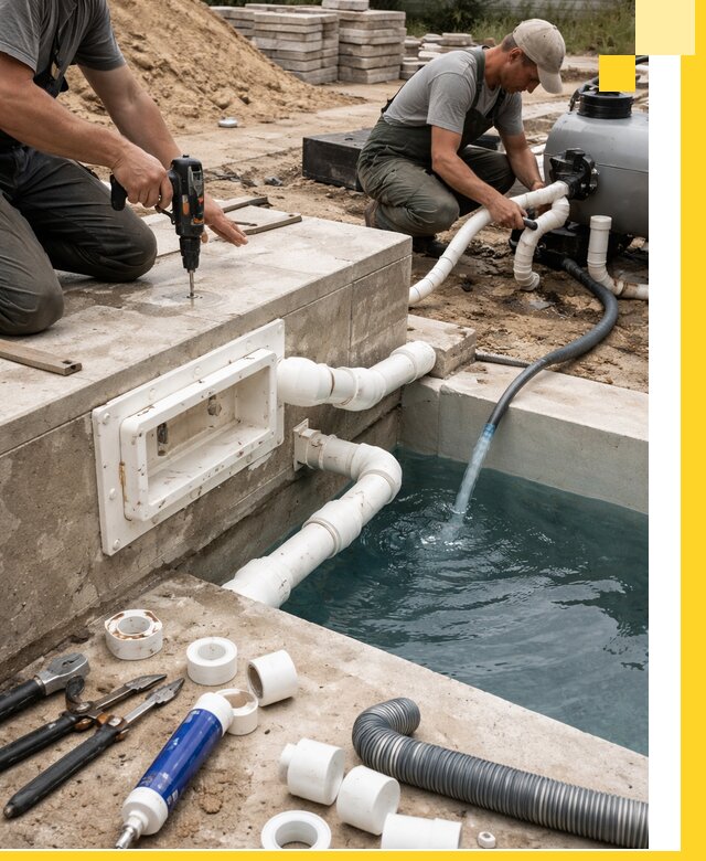 Строительство скиммерных бассейнов под ключ в Тулуне