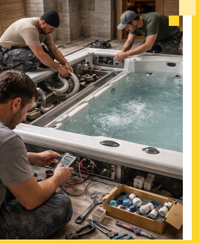 Гидромассажные бассейны под ключ в Тулуне, дизайн и монтаж