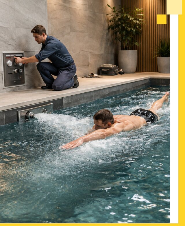 Проектирование и монтаж бассейнов с противотоком в Тулуне