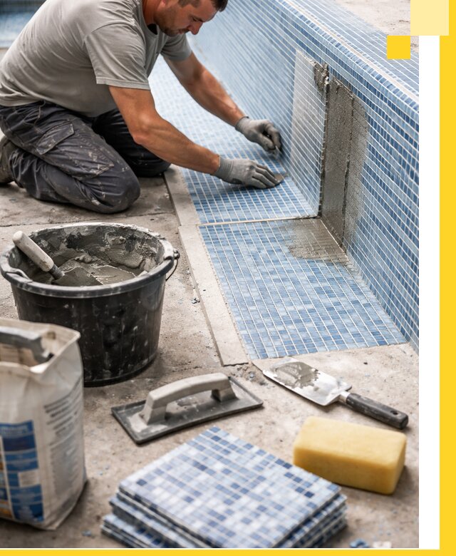 Укладка и ремонт мозаики для бассейнов под ключ в Тулуне