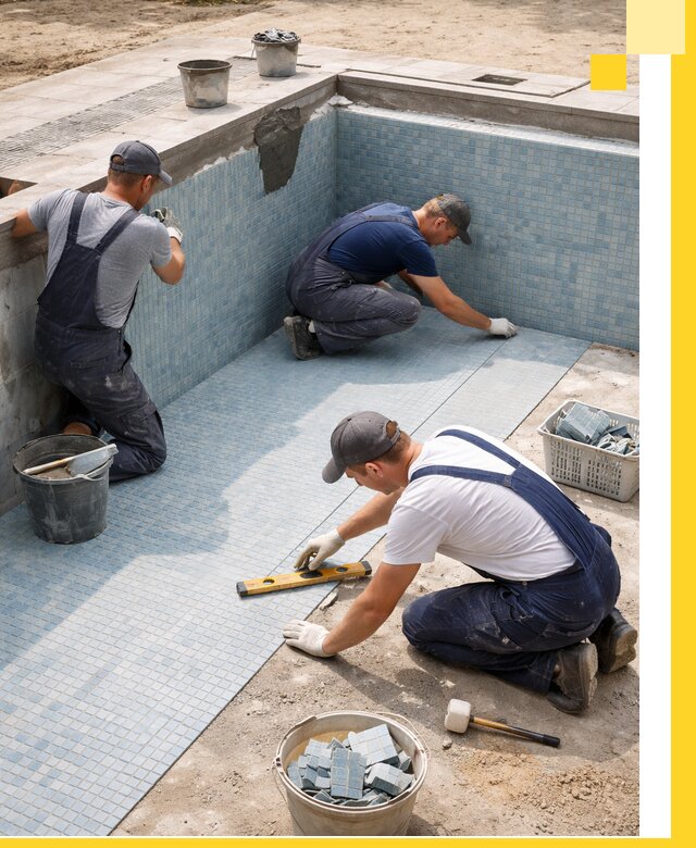 Укладка и установка плитки для бассейнов под ключ в Тулуне