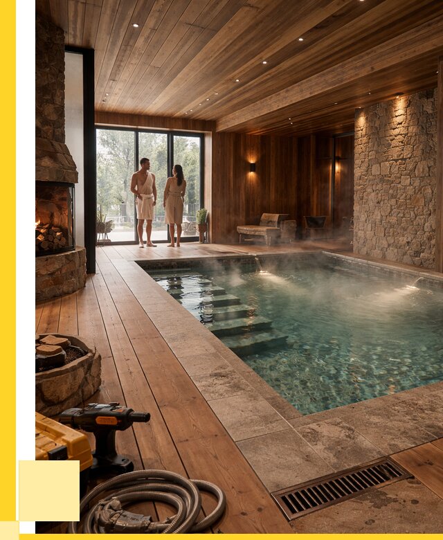 Проекты бань с бассейном под ключ в Тулуне от 80925 р., ЭриданТлн