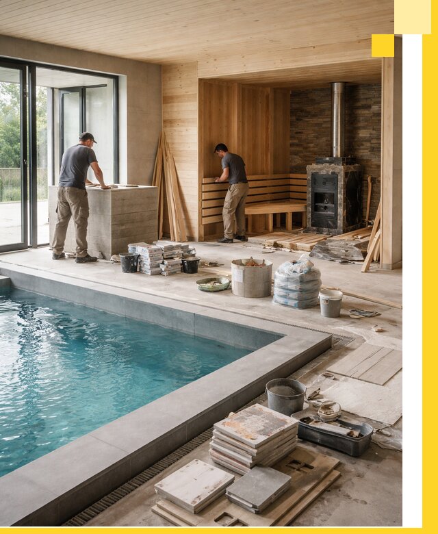 Проектирование и строительство бань с бассейном в Тулуне