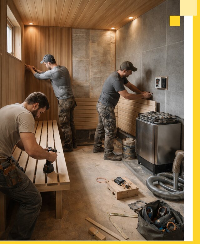 Сауны под ключ в Тулуне, проектирование, строительство, отделка