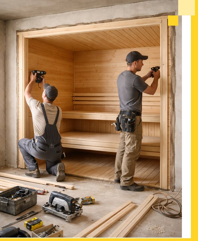 Монтаж саун под ключ в Тулуне — проектирование и установка