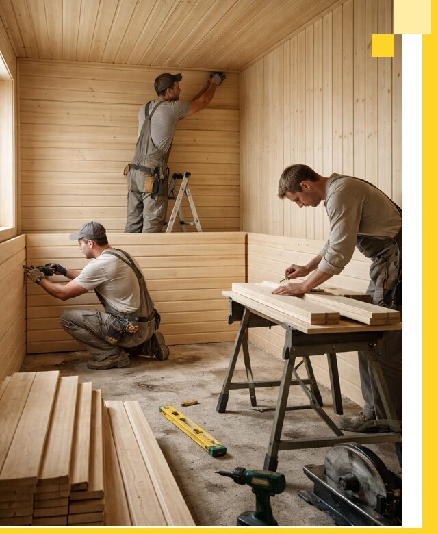 Обшивка саун в Тулуне из натуральной древесины под ключ