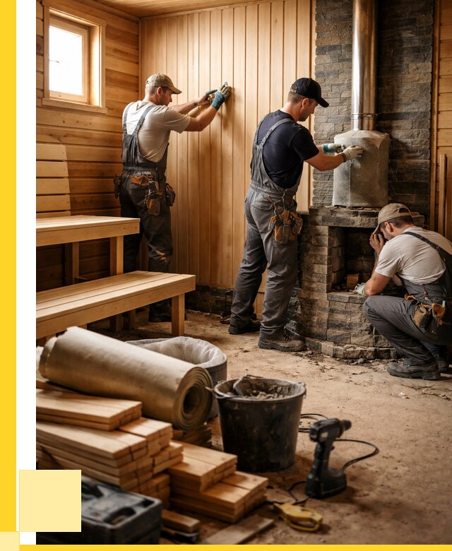 Ремонт бань под ключ в Тулуне от 48555 р. | ЭриданТлн