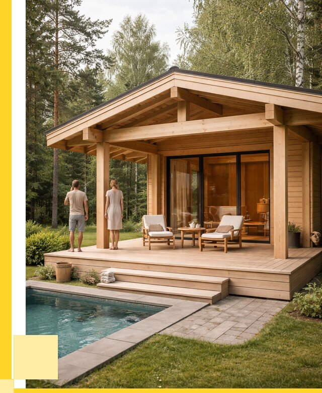 Бани с террасой под ключ в Тулуне от 647400 р. | ЭриданТлн