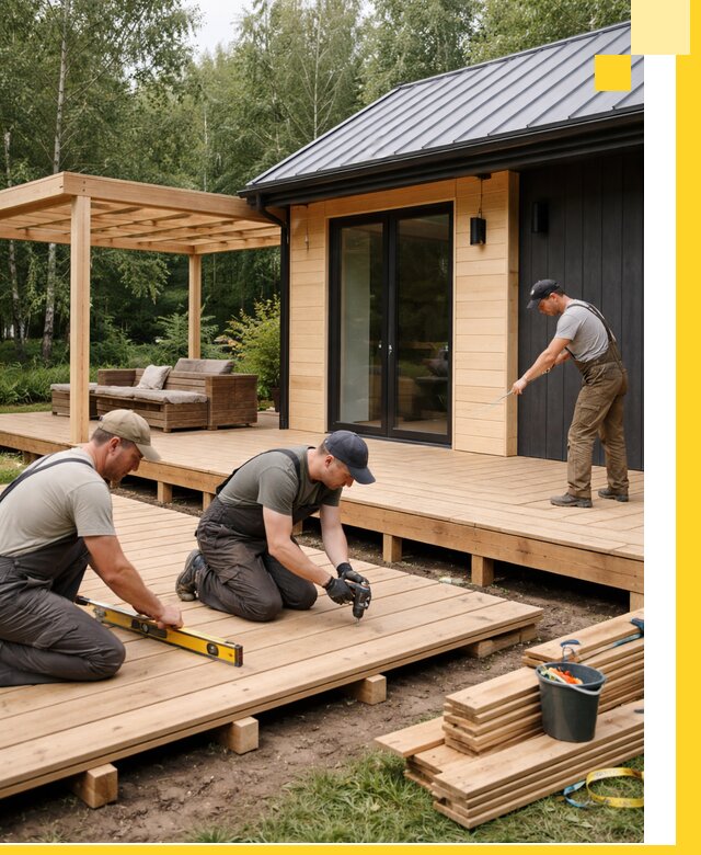 Строительство бань с террасой и бассейном под ключ в Тулуне