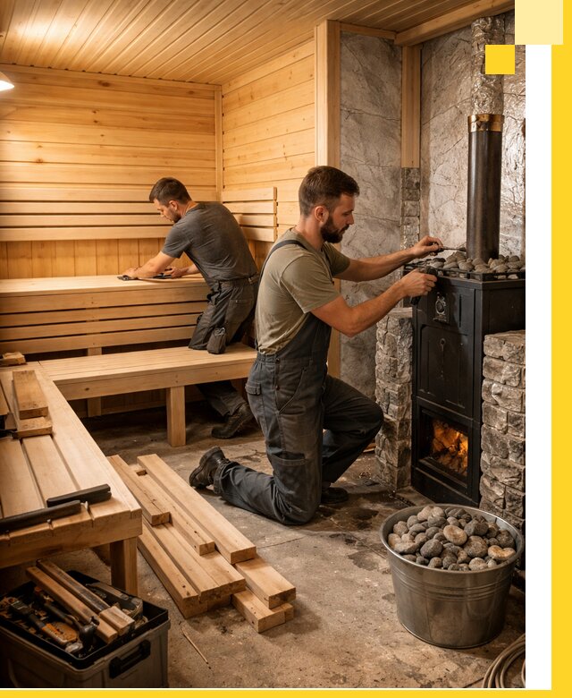 Дизайн и строительство интерьеров бань под ключ в Тулуне