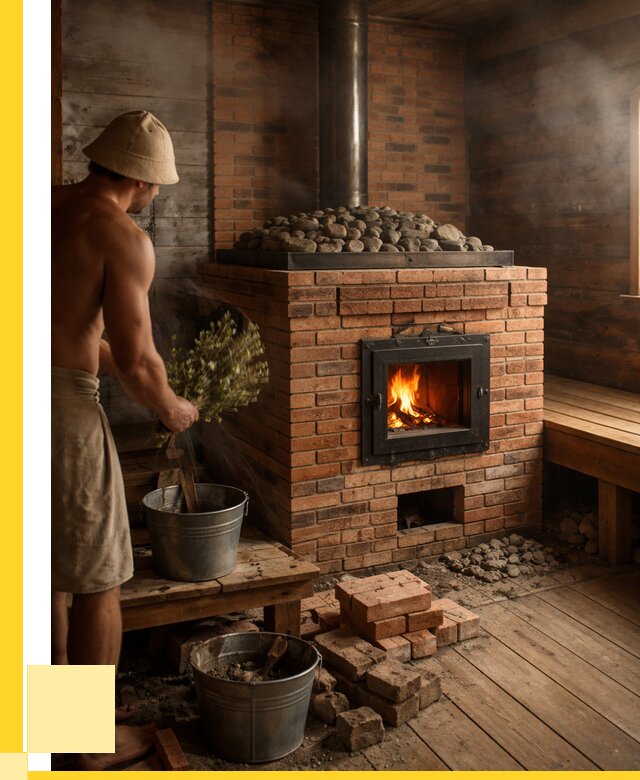 Кирпичные банные печи в Тулуне от 97110 р. | ЭриданТлн