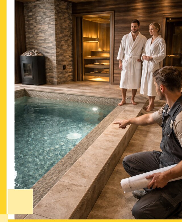 Проект бани с бассейном под ключ в Тулуне от 70135 р. | ЭриданТлн