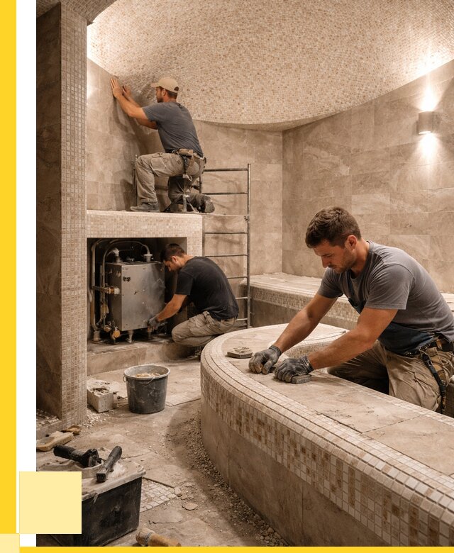 Монтаж хамамов под ключ в Тулуне от 269750 р. ЭриданТлн