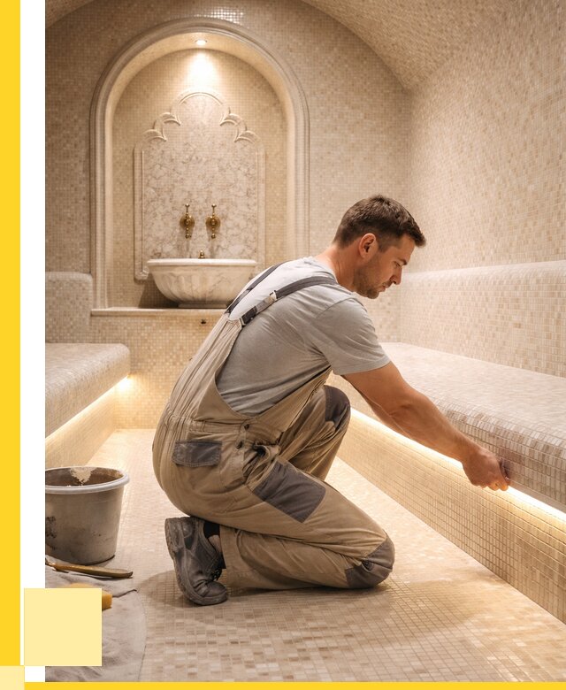 Отделка хамамов под ключ в Тулуне от 5935 р. | ЭриданТлн