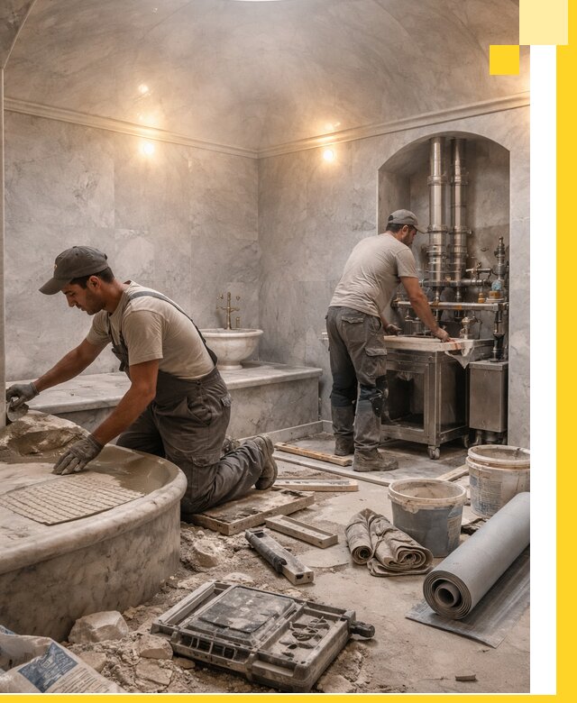 Строительство турецких бань хаммам под ключ в Тулуне