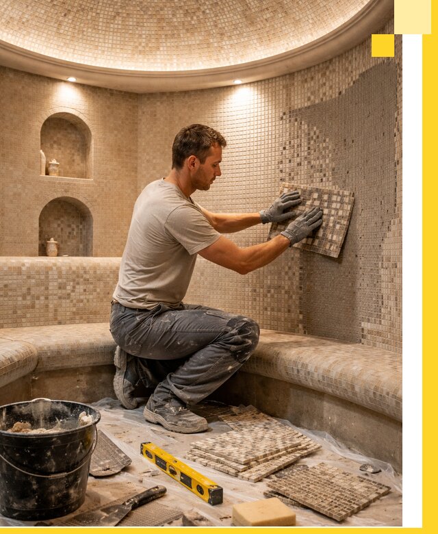 Устройство и монтаж домашнего хамама под ключ в Тулуне