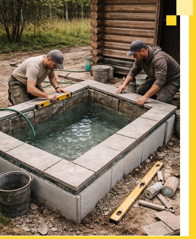 Изготовление и установка холодных купелей под ключ в Тулуне